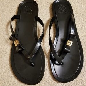 Tory Burch Michaela Bow Jelly Flip Flops